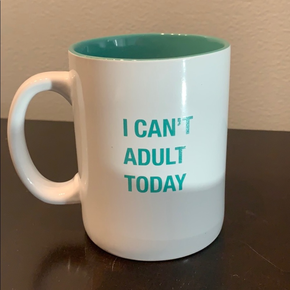 NWT Adorable “I can’t adult today” mug